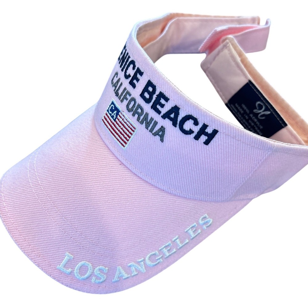 Hosanna Venice Beach California Sun Visor Pink Los Angeles Souvenir Adjustable